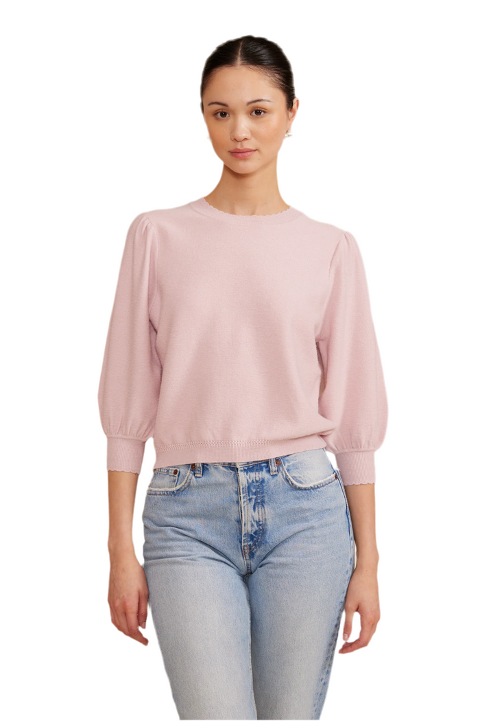 Lucy Paris Light Pink Knit Top