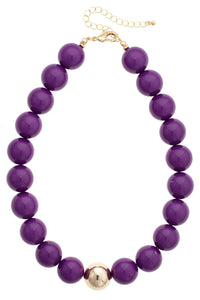 Marjorie Game Day Beaded Necklace