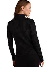 Bella Dahl Black Long Sleeve Turtleneck Sweater