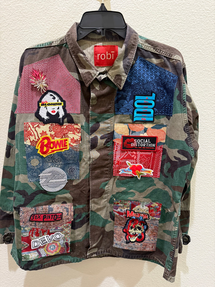 Long Sleeve Camo Jacket Long Rock- Medium