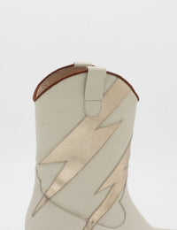 Idol western Cowboy Ivory Women's Leather Boots