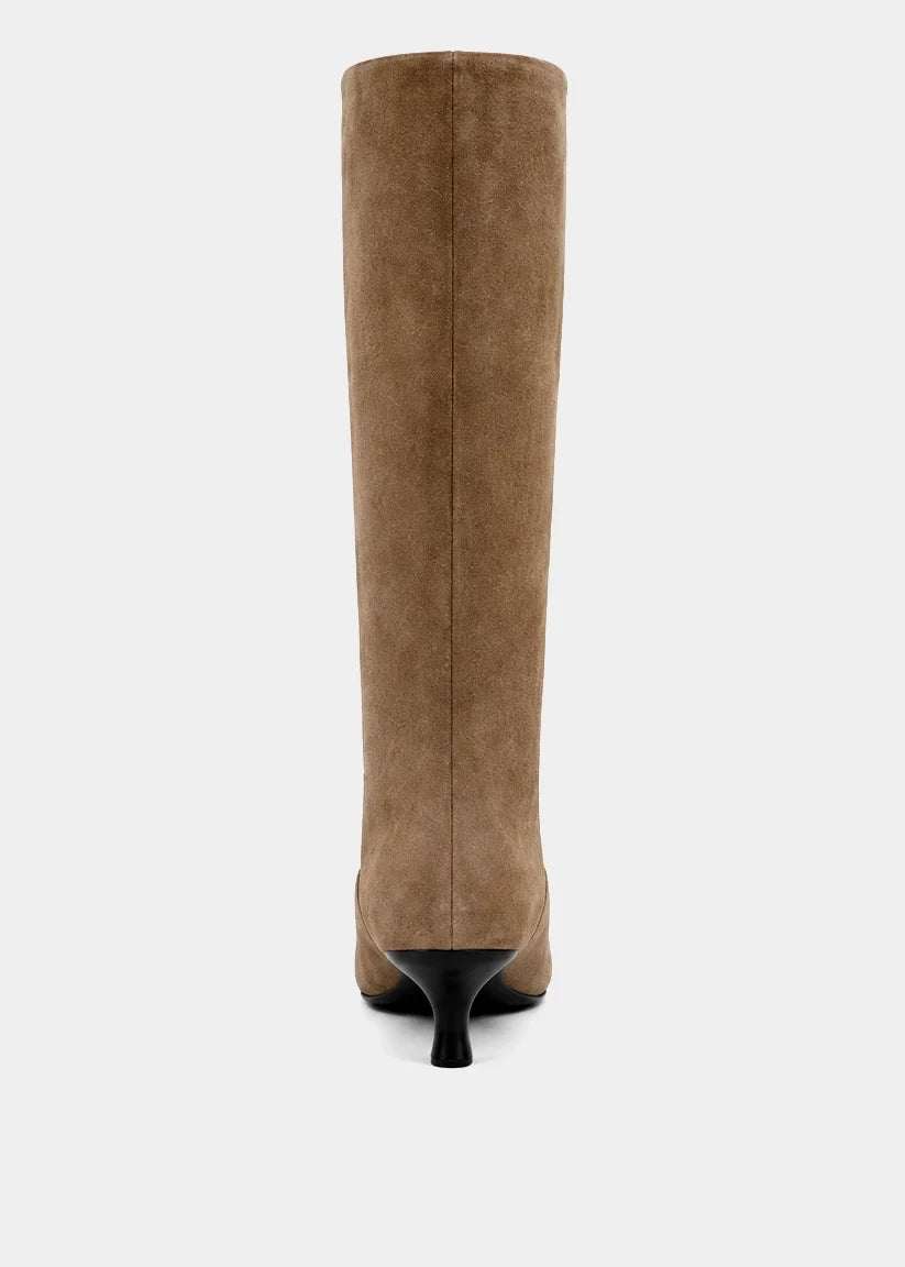 Yvonne Taupe Suede Boot