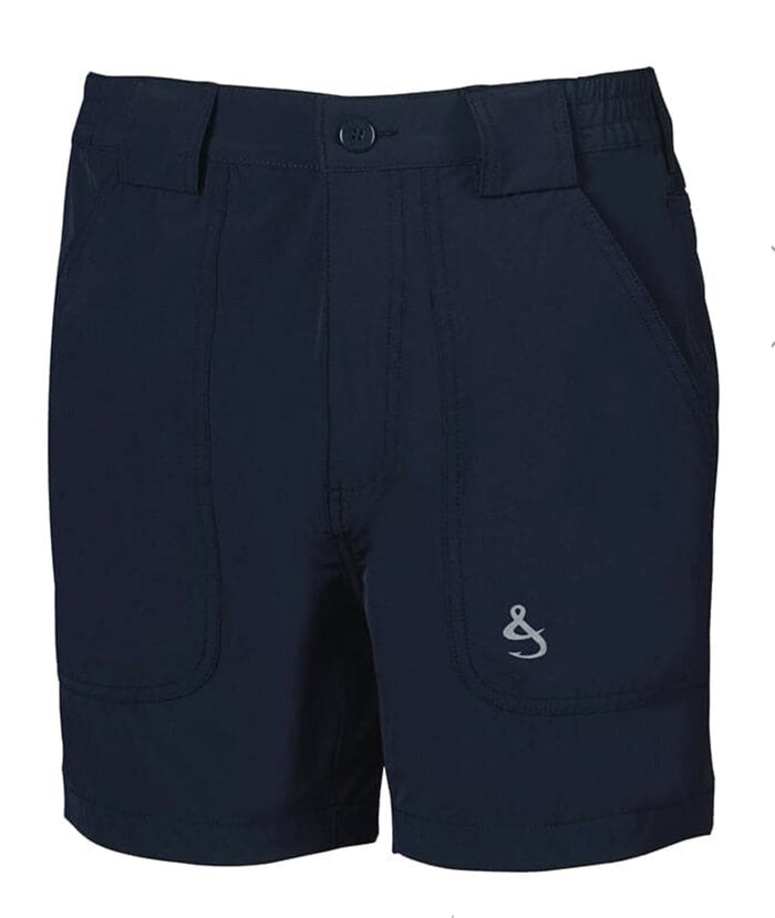 Beer Can Navy Swim Trunks