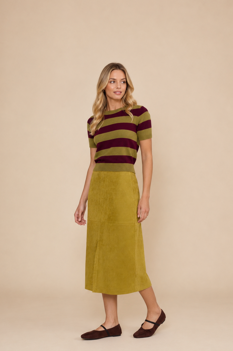 Lindsey Faux Suede Skirt