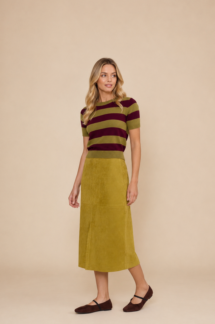 Lindsey Faux Suede Skirt