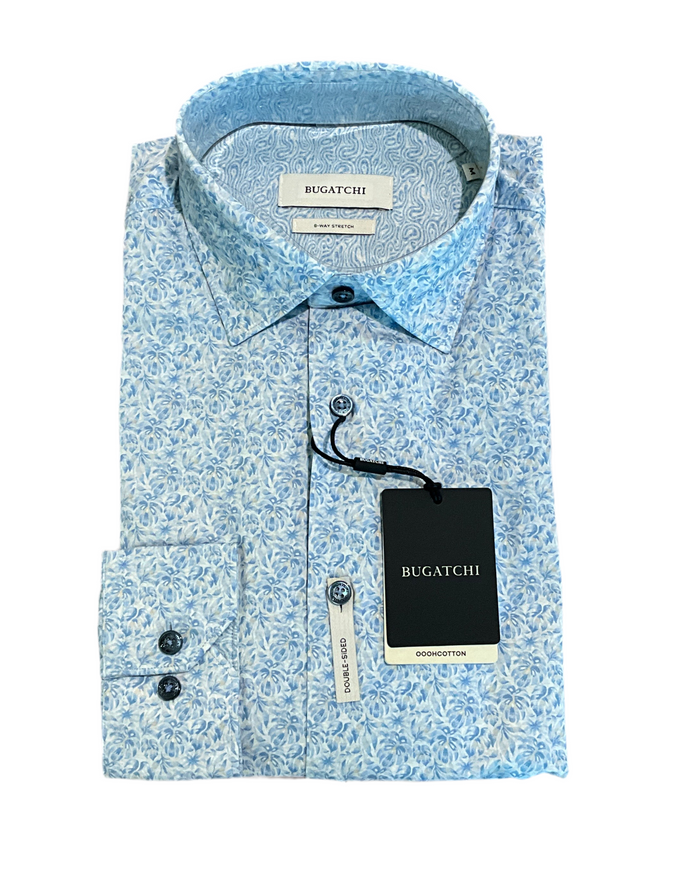 Bugatchi Double Sided Shirt - Air Blue
