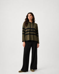 Scuba Jersey Wide Leg Pull-On Pants