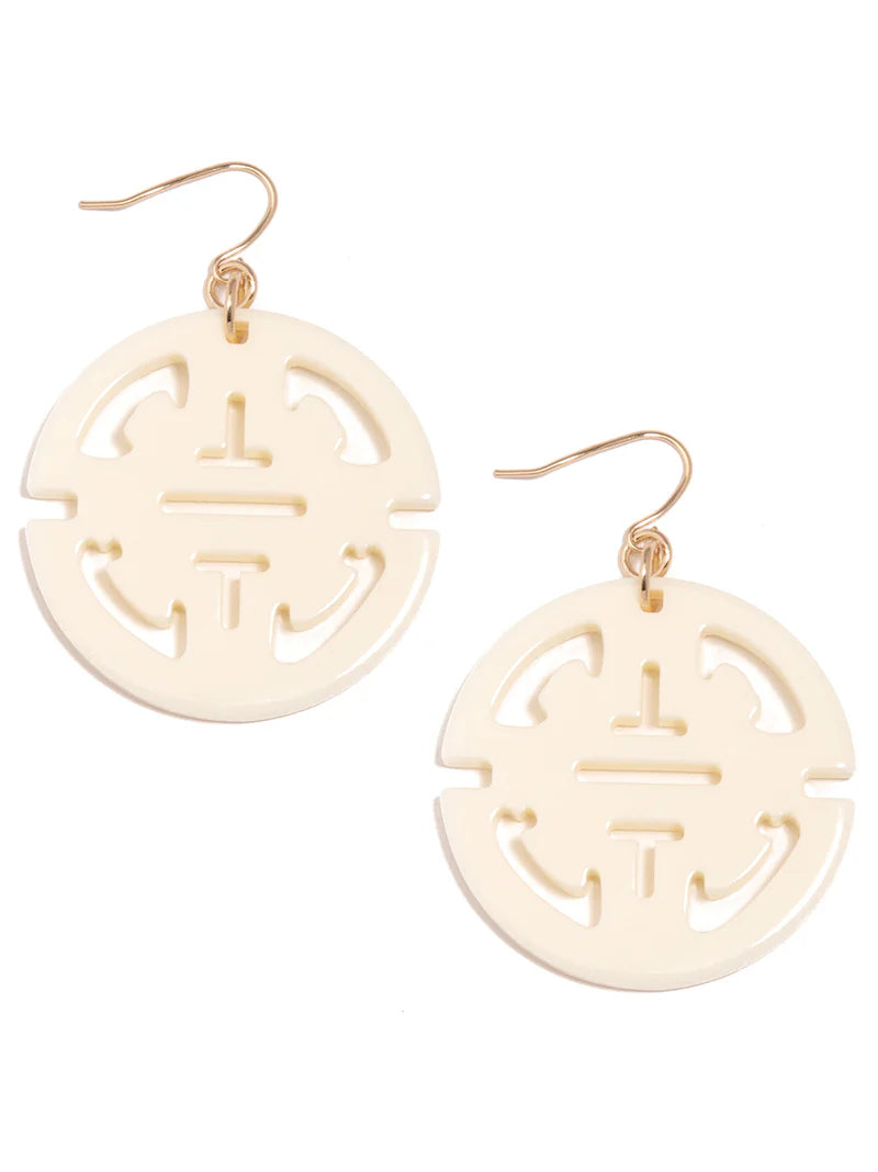 Cream Zenzii Earrings