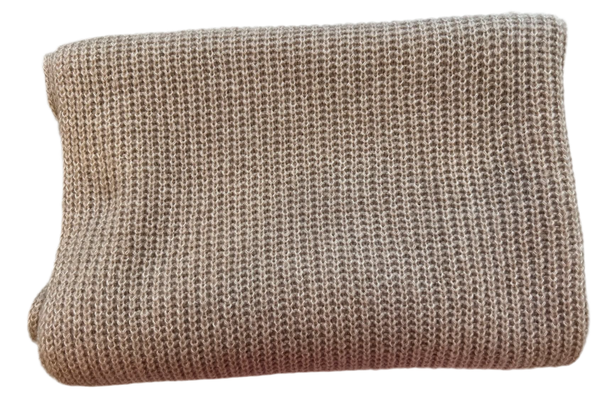 W.Cashmere Lynn Travel Wrap-Jute