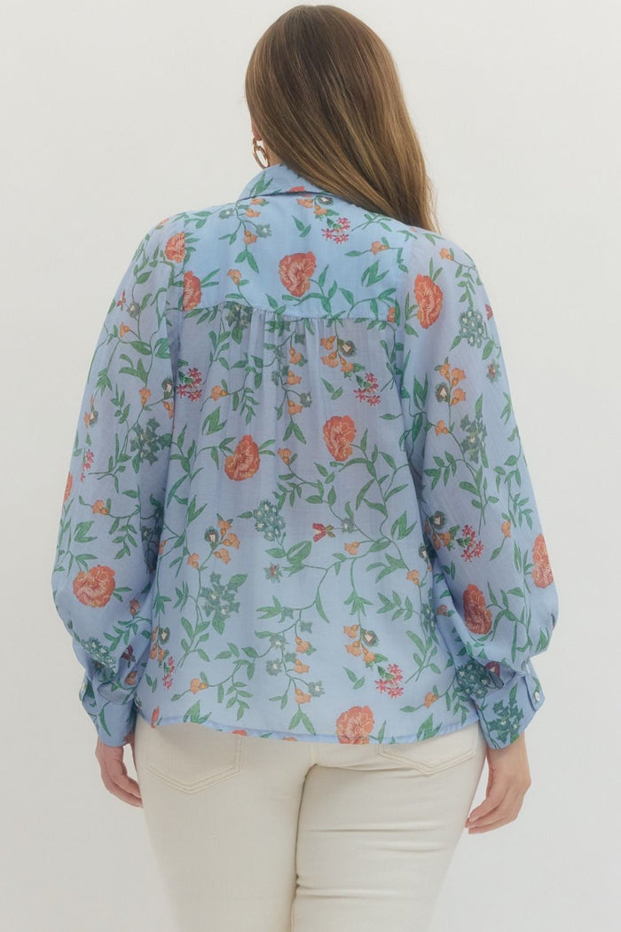 Soft Breeze Botanical Blouse