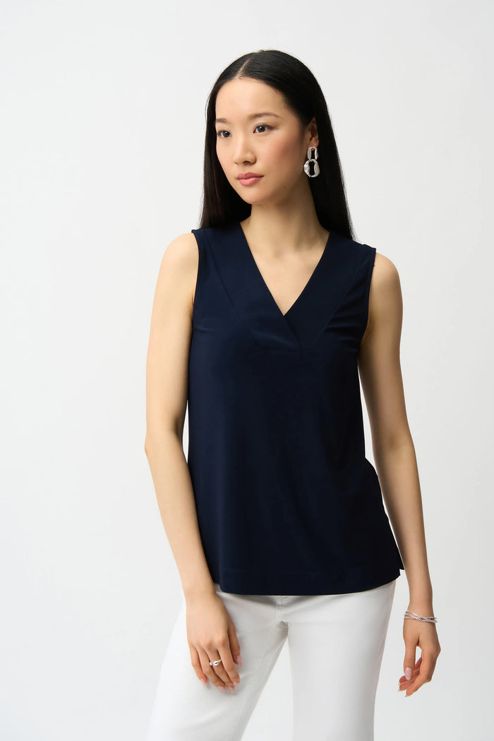Joesph Ribkoff Silky Knit Sleeveless Top - Seasonal Colors