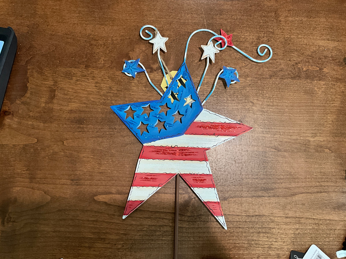 Star Flags With Shooting Stars