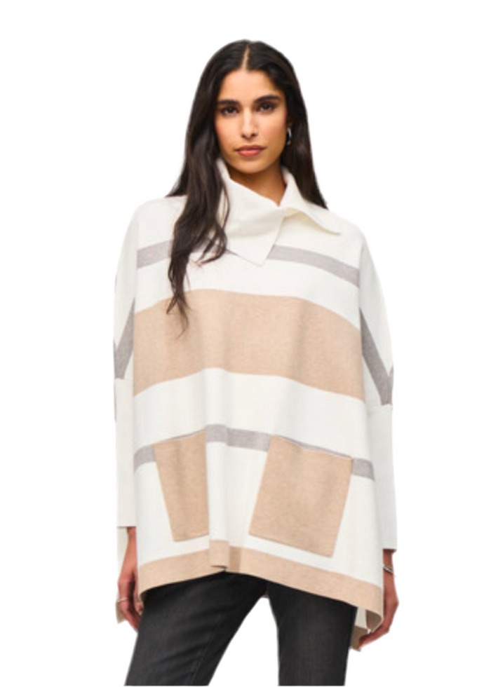 Joseph Ribkoff Oversized Cowl Neck Top