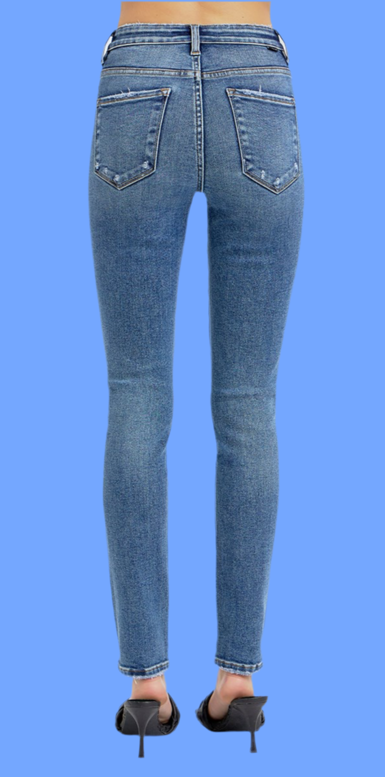 Risen Tummy Control Slim Skinny Jeans