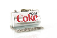 Officially Licensed Diet Coca-Cola Can Bag Metallic Silver