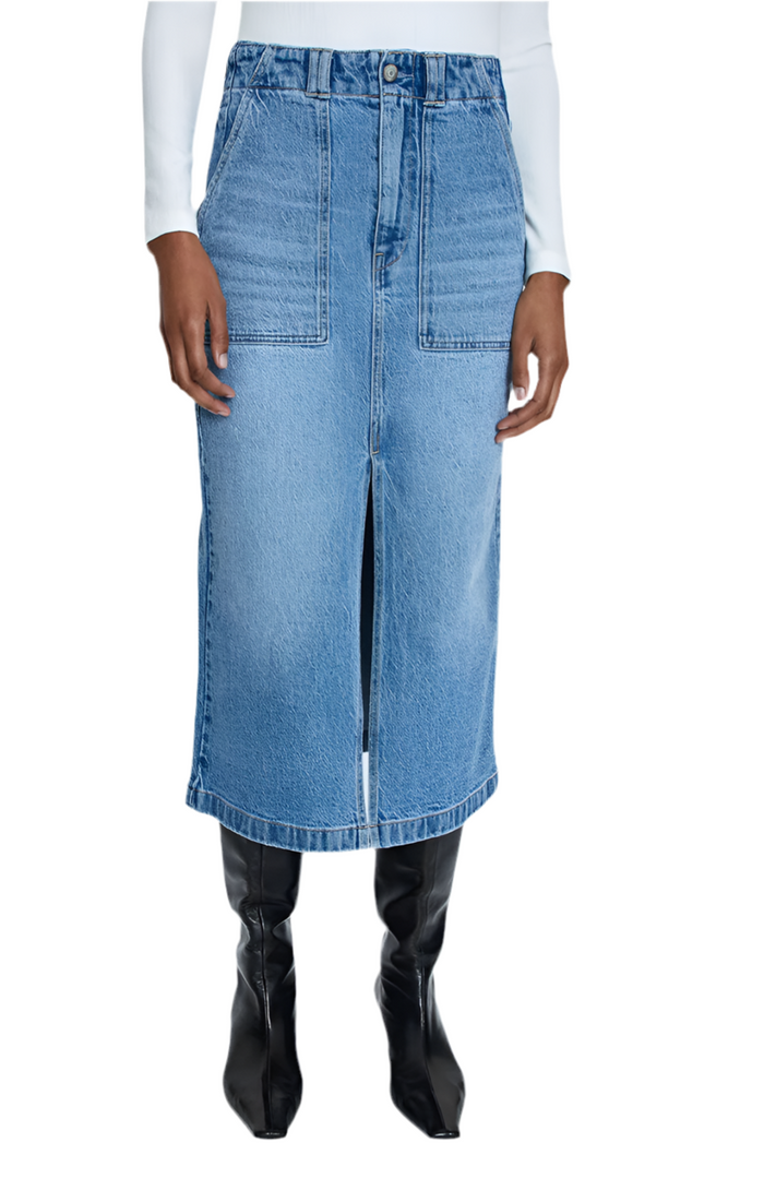 Pistola High Rise Denim Skirt