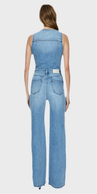 Denim Vest Jumpsuit Pistola