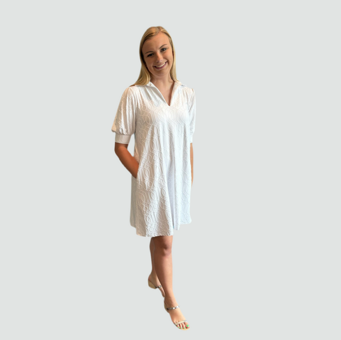 White Garden Luncheon Dress Jude Connally