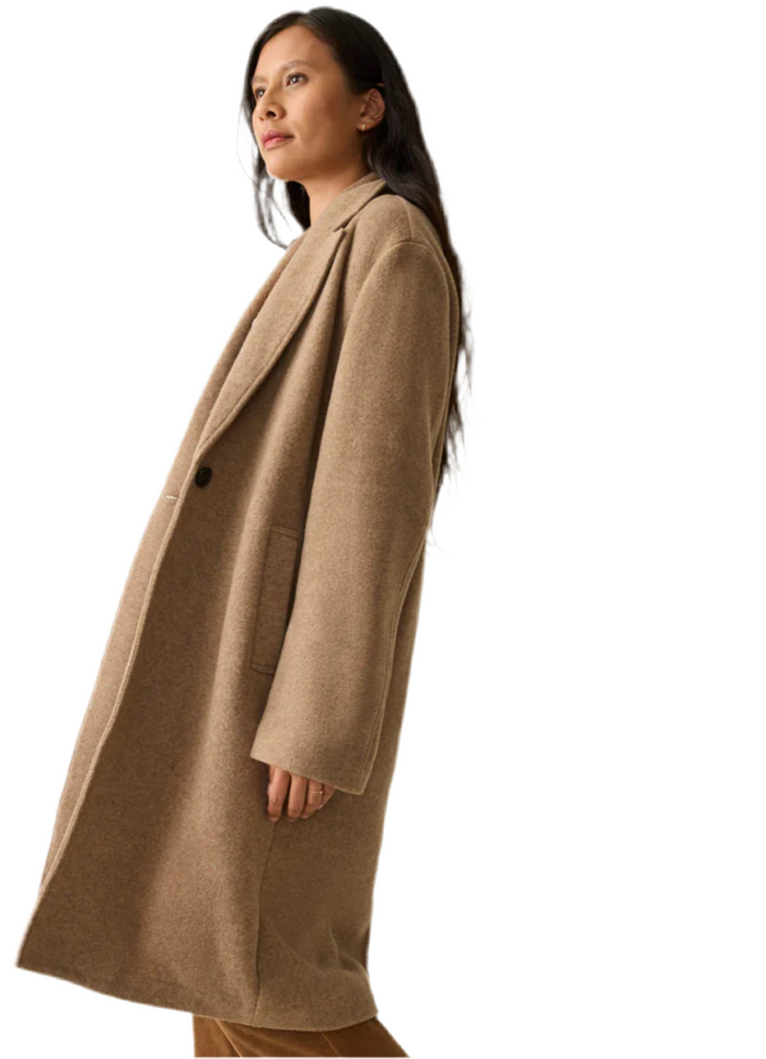 Faherty Cappuccino Knit Coat