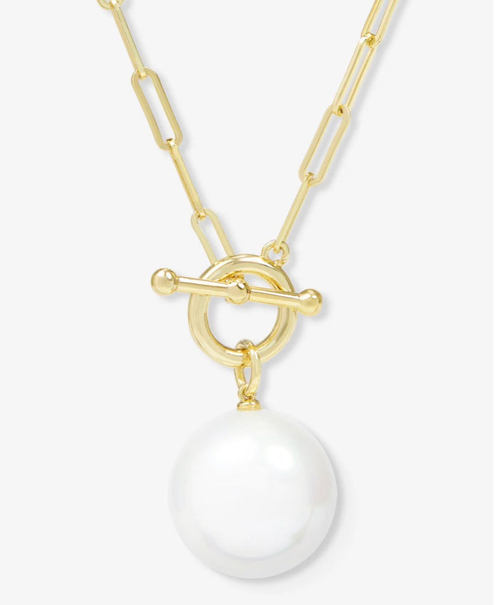XL Life's a Ball Pearl Pendant Necklace
Gold
