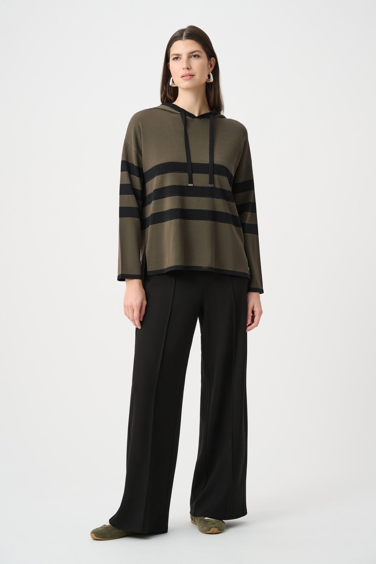 Scuba Jersey Wide Leg Pull-On Pants