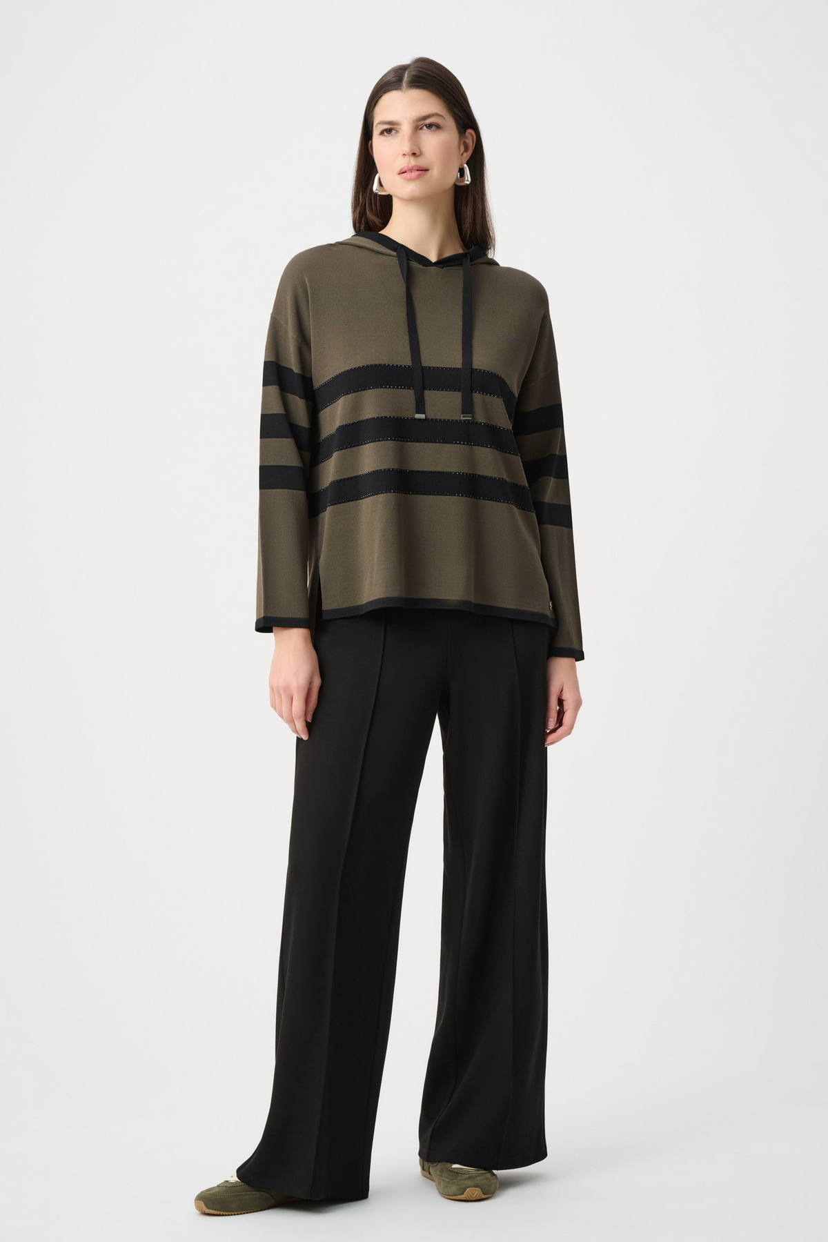 Scuba Jersey Wide Leg Pull-On Pants