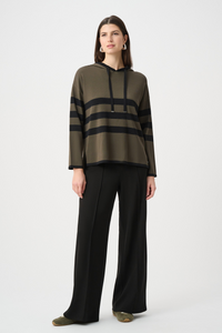 Scuba Jersey Wide Leg Pull-On Pants
