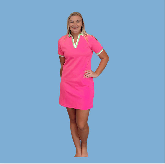 Pink Polo Dress