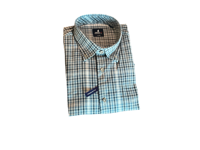 Mathew Light Gray Button Up Shirt