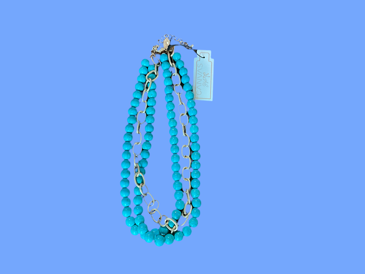 3- Row Turquoise Necklace