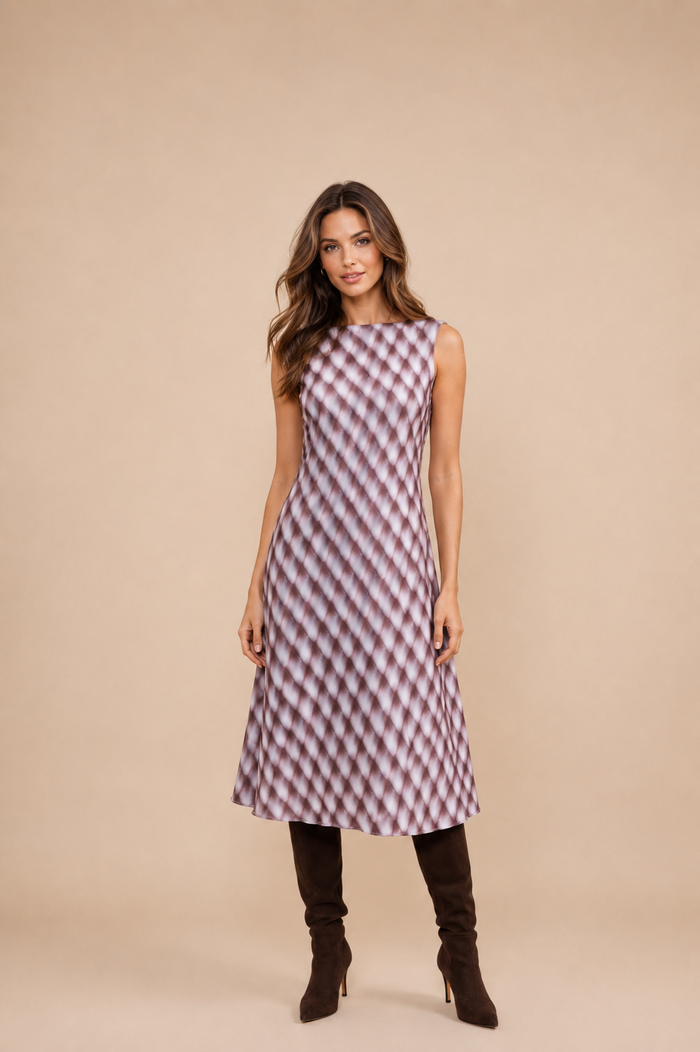 Meiline Midi Bias Dress