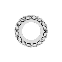 Silver Glitter Spacer