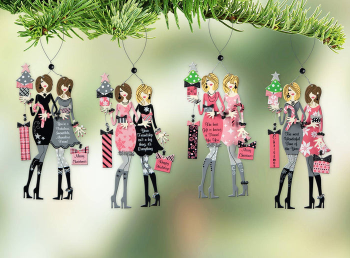 Fabulous Friends Ornament 4 Asst