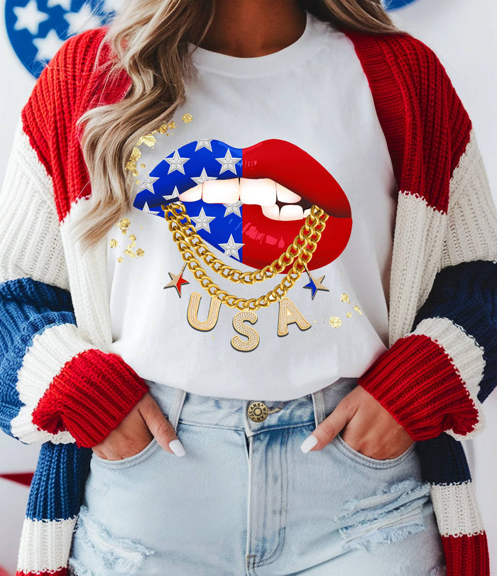 USA Lips Tee