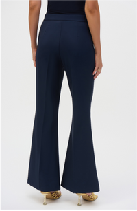 Joseph Ribkoff Navy Lux Twill Flared Pull-On Pants