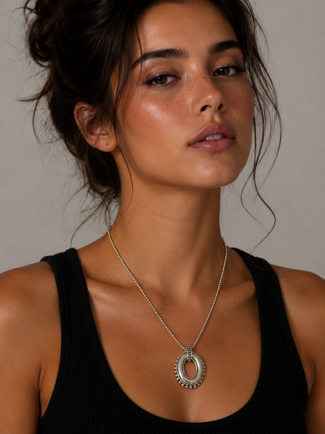 Pretty Tough Link Pendant Necklace
