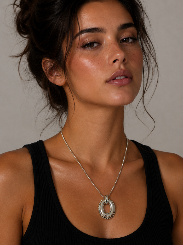 Pretty Tough Link Pendant Necklace