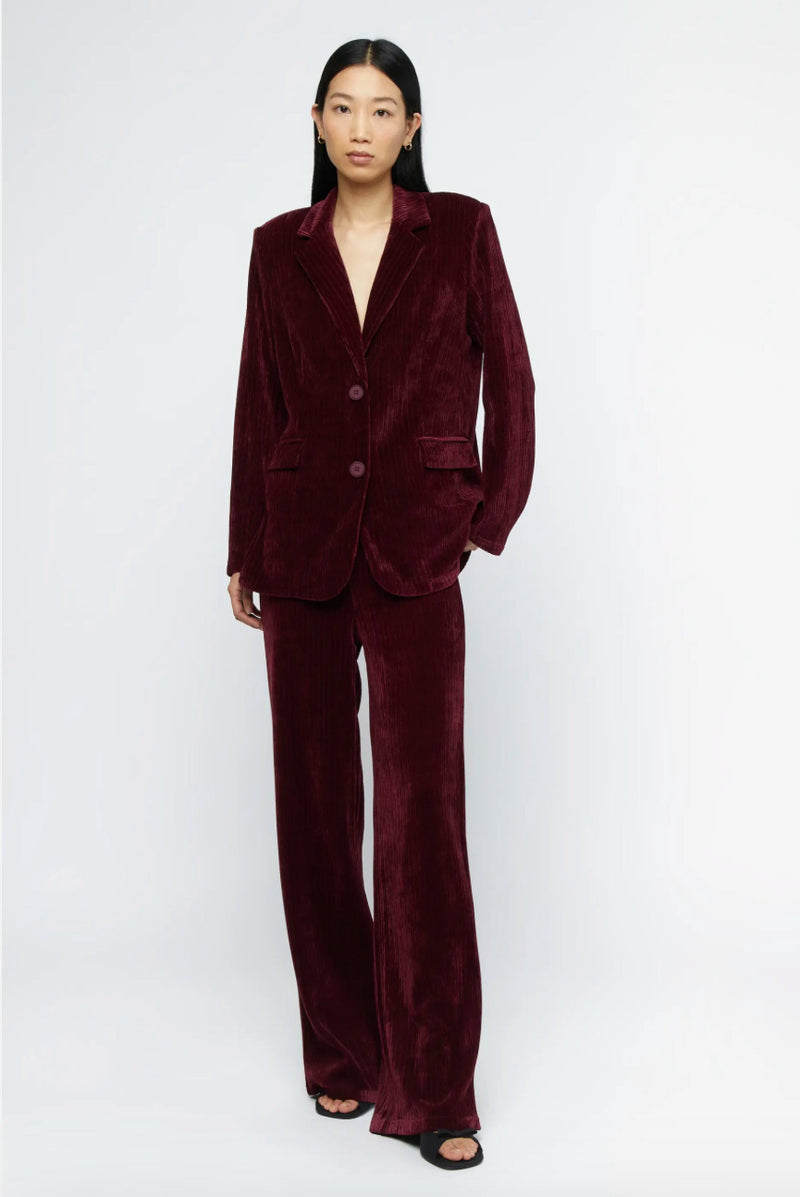 Burgundy Corduroy Blazer