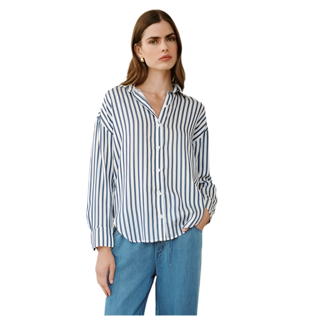 Stripe Oversized Button Down
