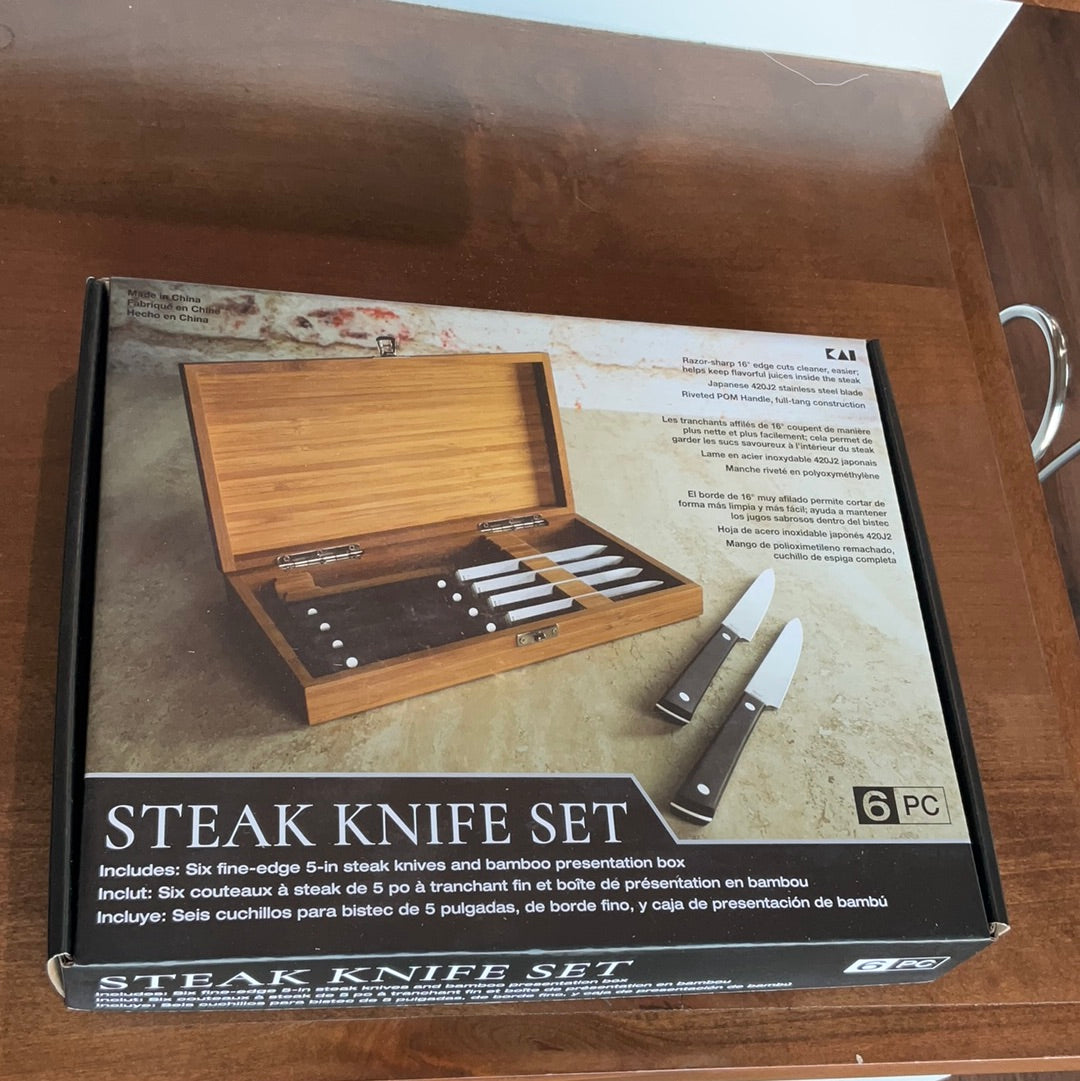 Kai 6 Pc Steak Set