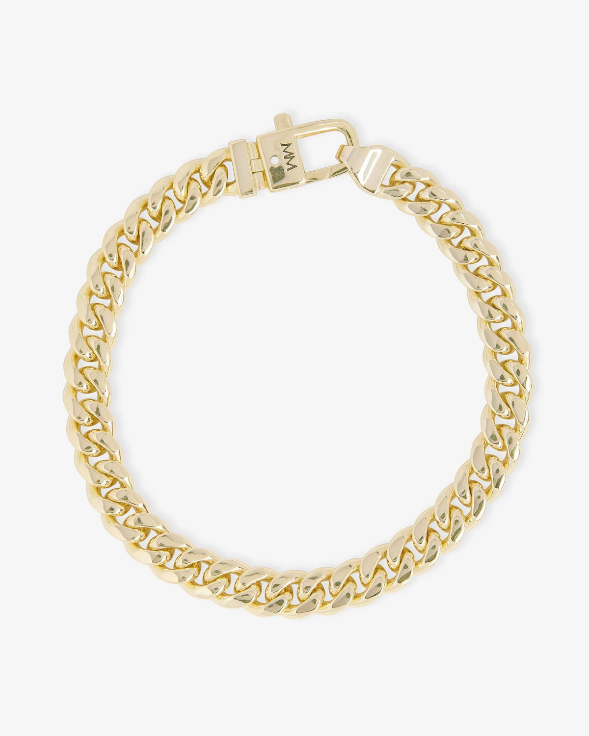 Pavé Julian Cuban Chain Bracelet - Gold