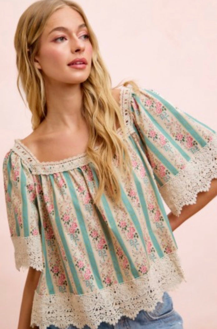 Vintage Garden Lace Top