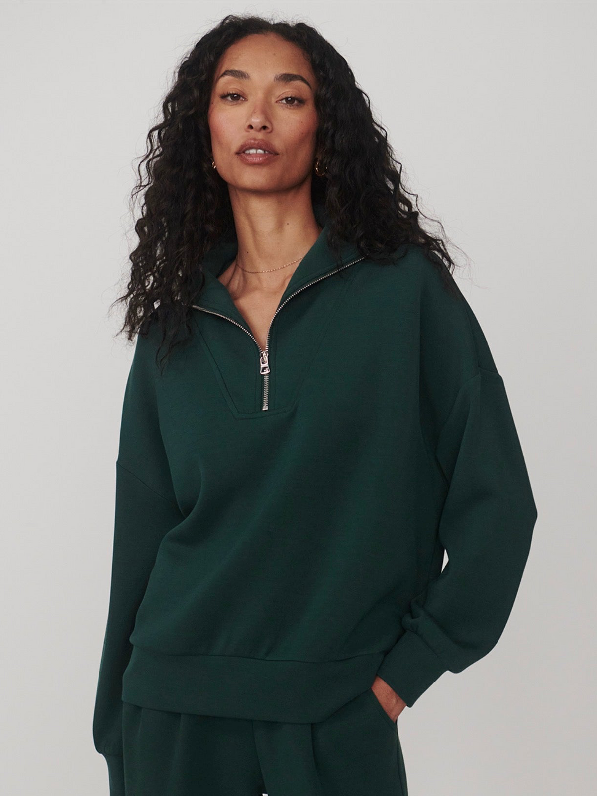 Hawley Half Zip- Ponderosa Pine