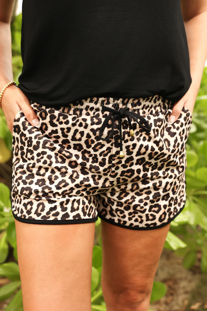Safari Chic Leopard Everyday Shorts