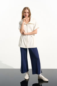 Joesph Ribkoff Scuba Jersey Boxy Jacket With Drawstring