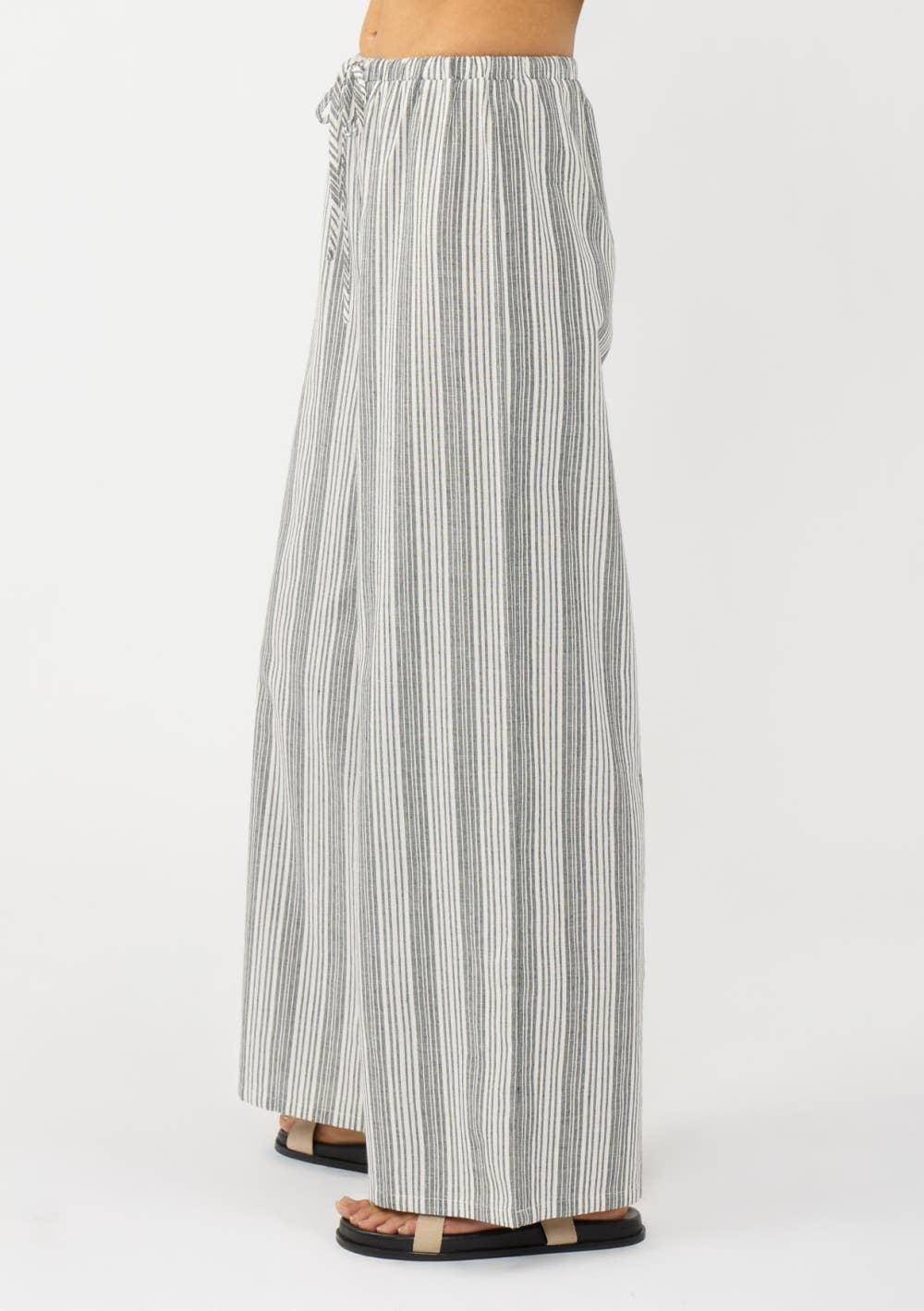 Drawstring Wide-Leg Pants