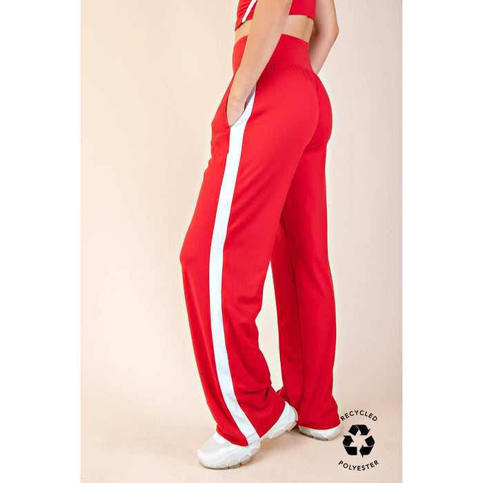 RECYCLED BUTTER STRIPING STRAIGHT PANT