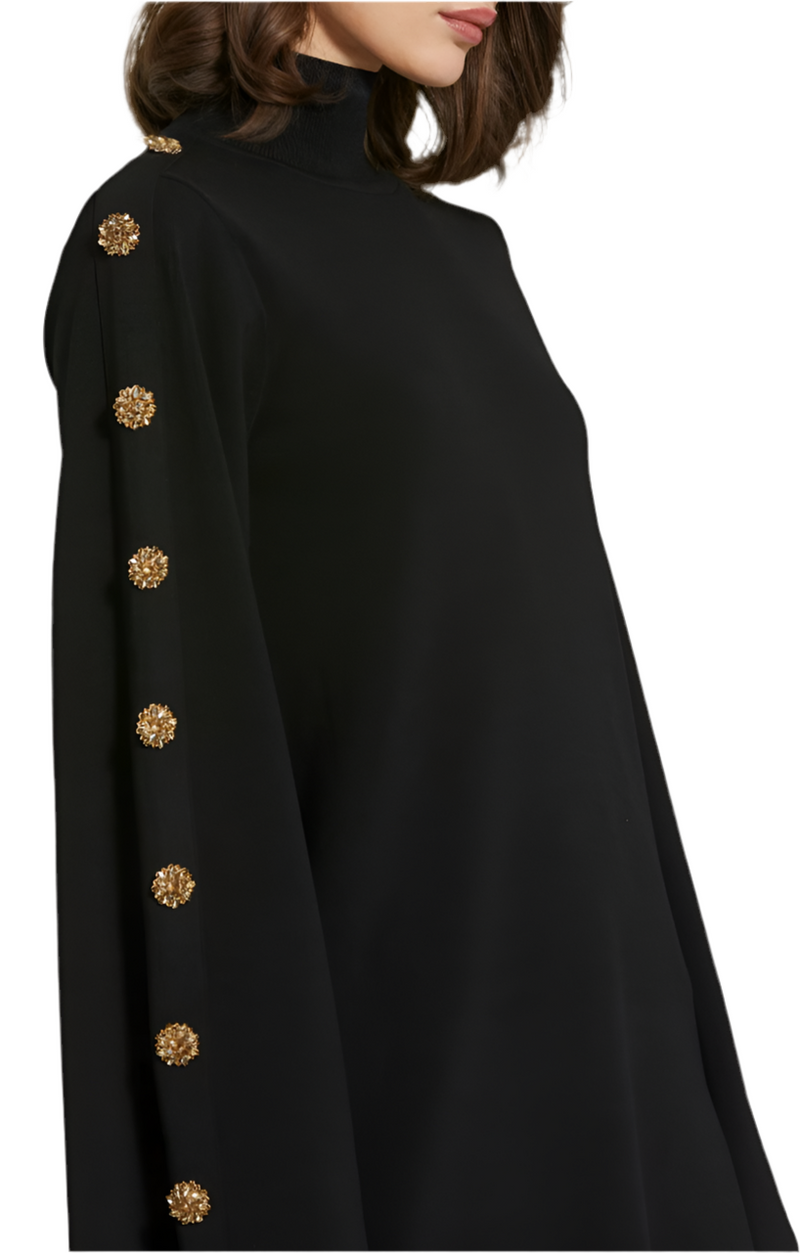 Mac Duggal Long Sleeve Dress With Sleeve Detail