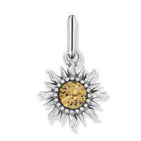 Silver Sun Charm