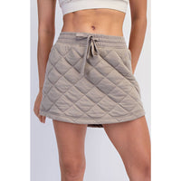 QUILTED MINI SKORT